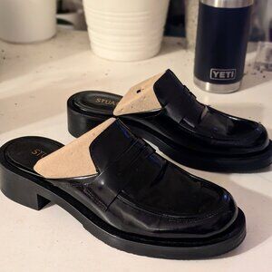 Stuart Weitzman Soho Leather Casual Penny Loafers Women Size 6